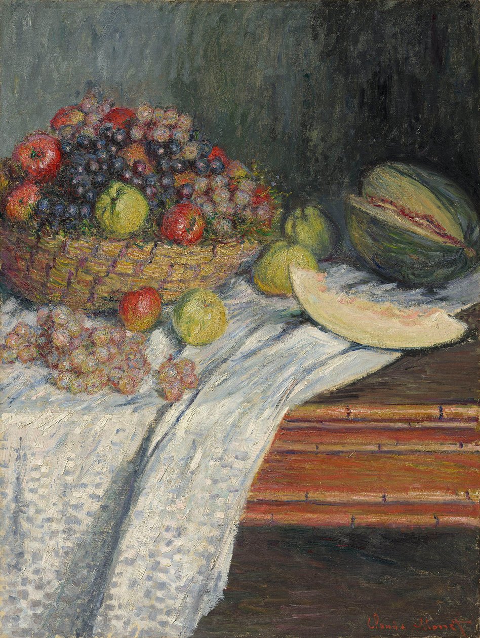 Stillleben mit spanischer Melone von Claude Monet