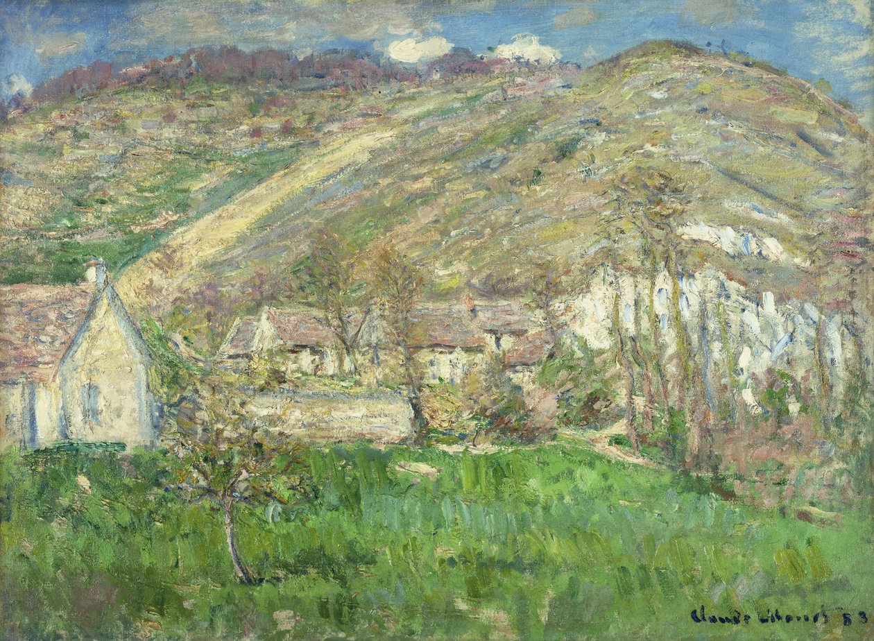 Hamlet in den Klippen bei Giverny von Claude Monet