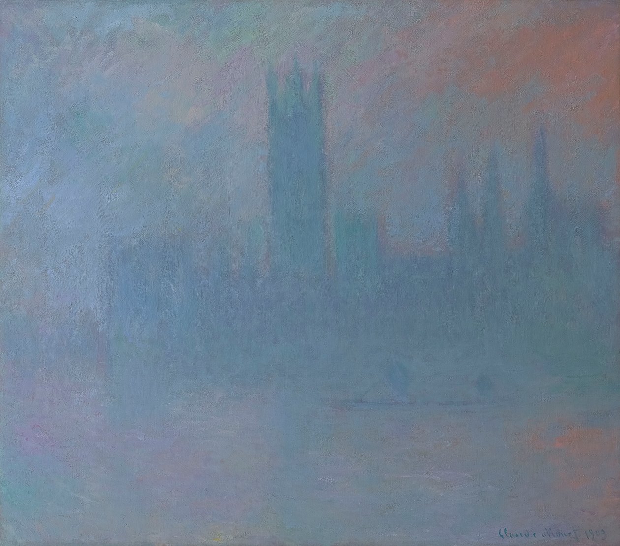 Häuser des Parlaments im Nebel 1903 von Claude Monet