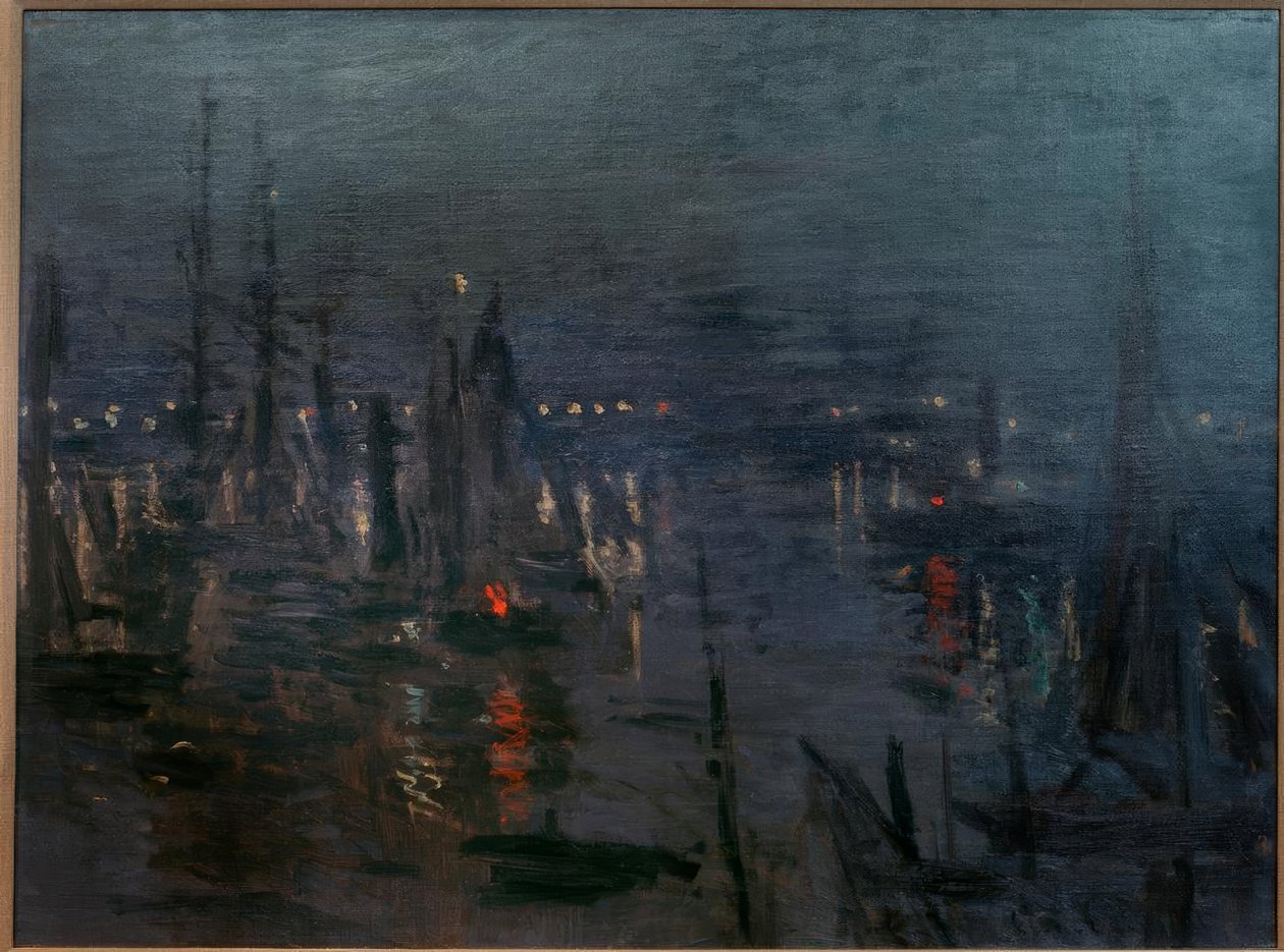 Der Hafen von Le Havre, Nachteffekt von Claude Monet