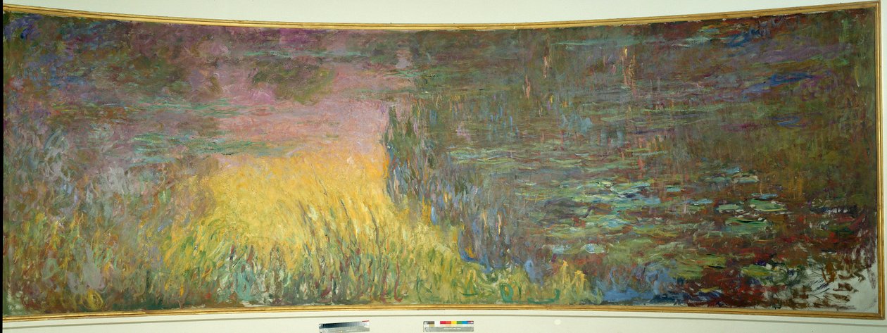 Die Seerosen, Sonnenuntergang von Claude Monet