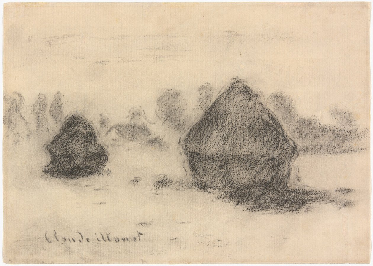 Monet - Getreideschober, 1891 von Claude Monet