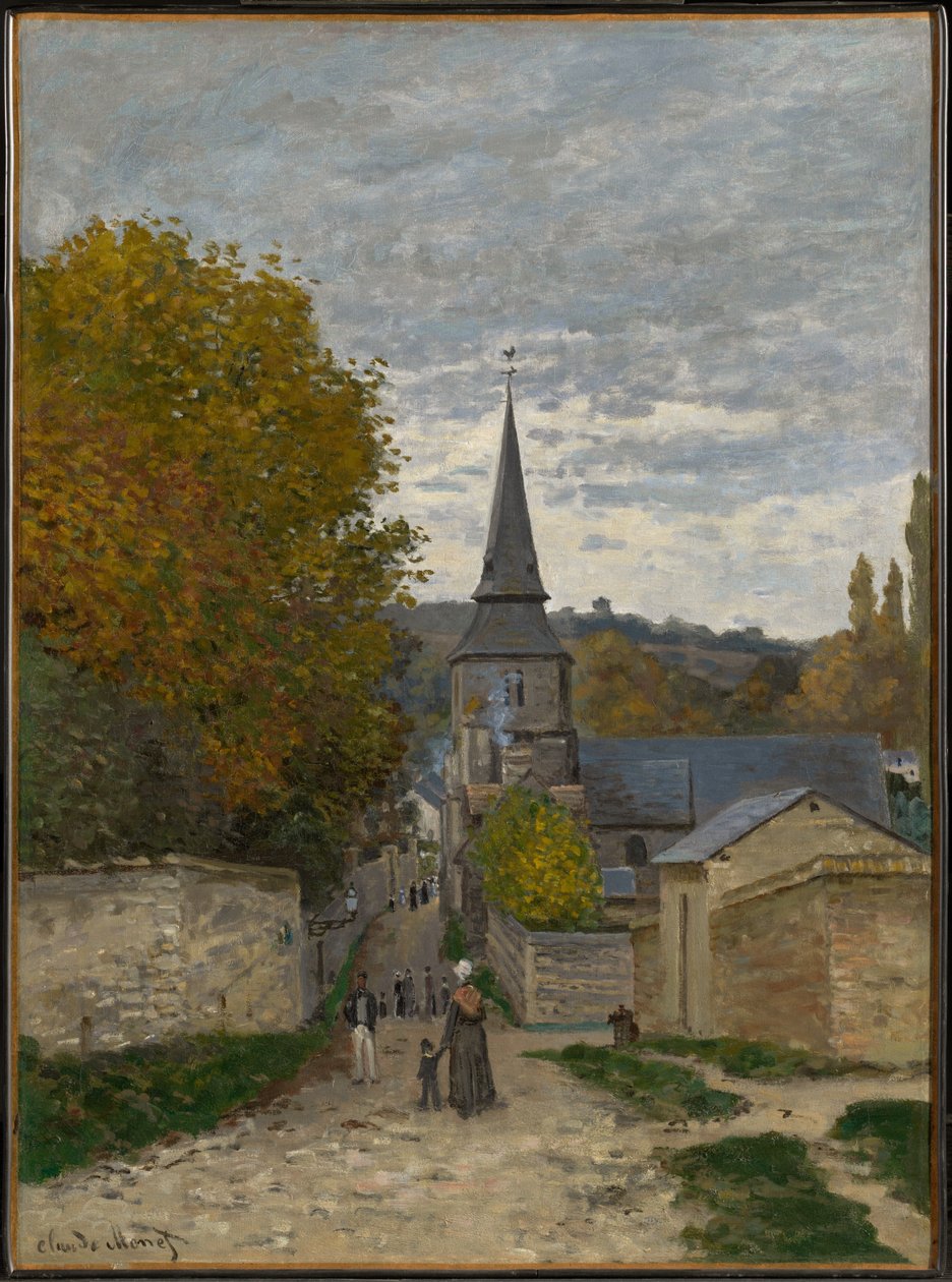 Straße in Sainte-Adresse von Claude Monet