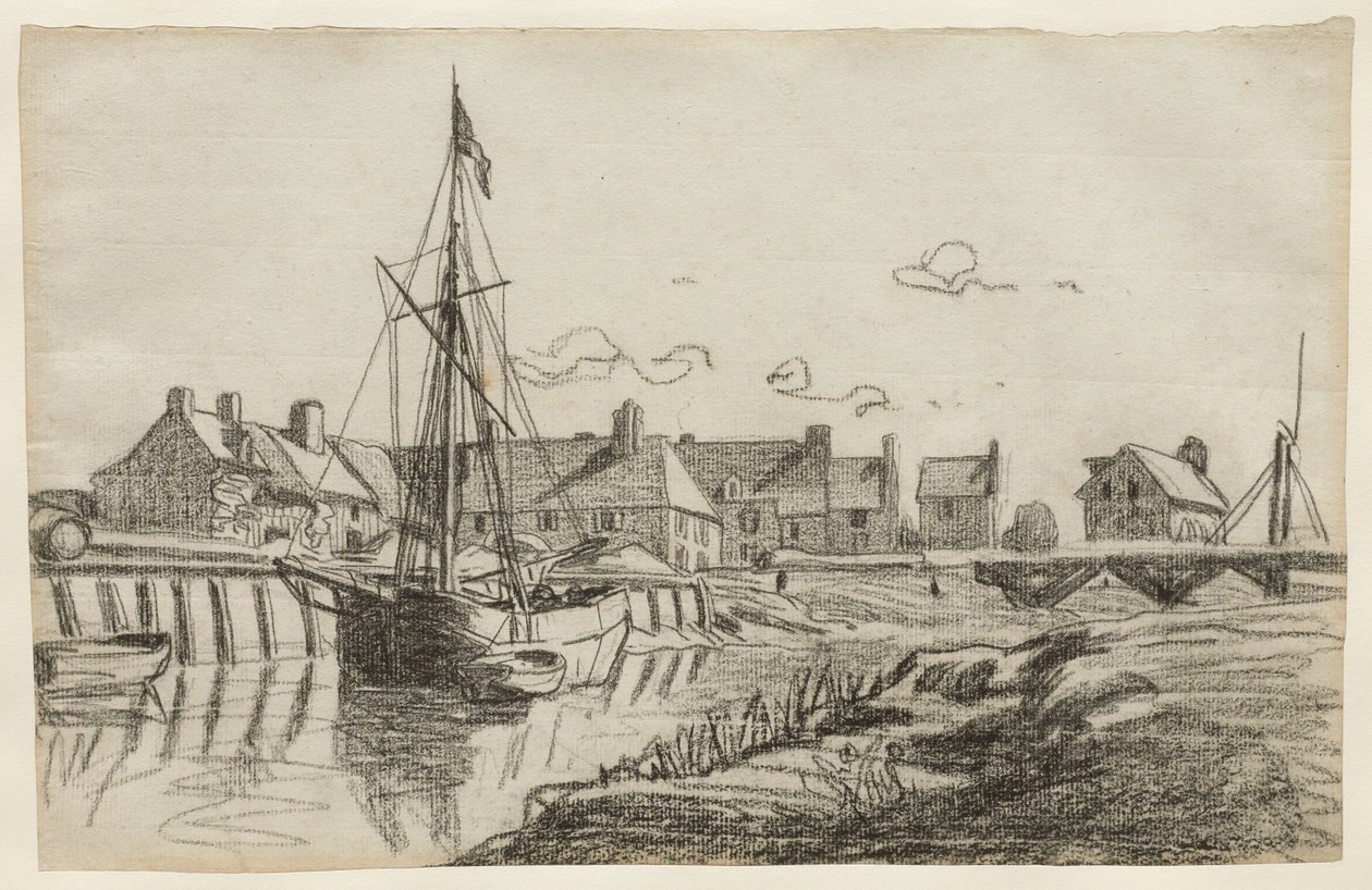 Der Hafen von Touques von Claude Monet