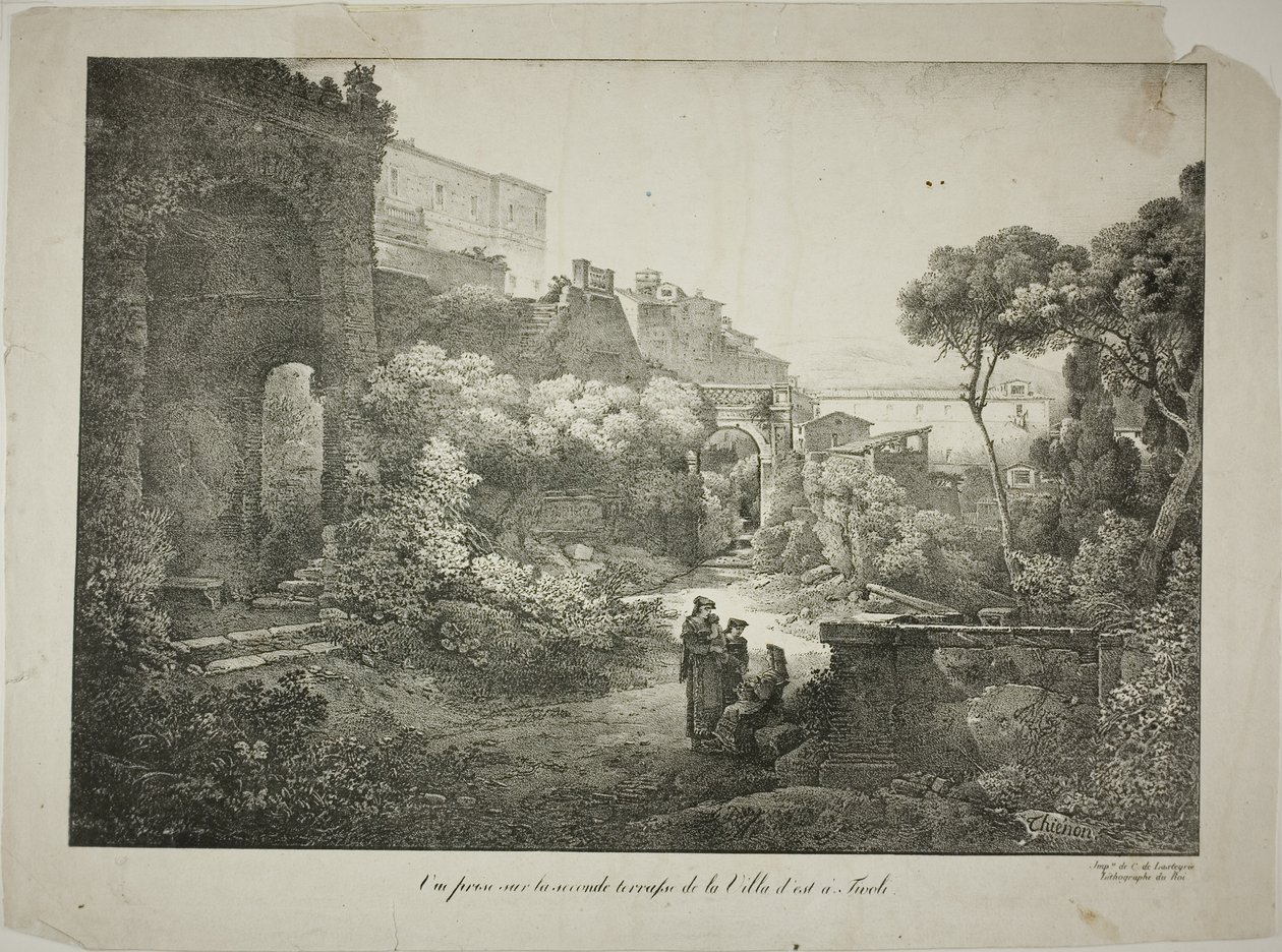 Blick von der zweiten Terrasse der Villa d