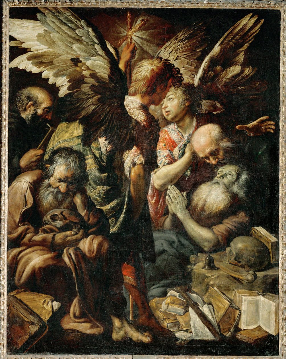 Der Tod des heiligen Antonius von Padua von Claude Vignon