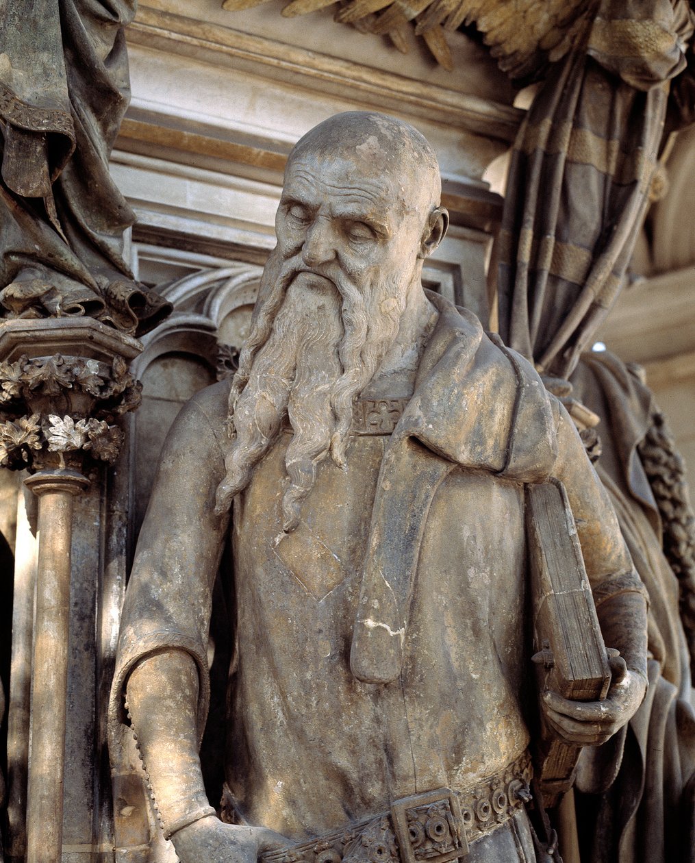 Jesaja. Der Sockel des Mosesbrunnens (Skulptur) von Claus Sluter