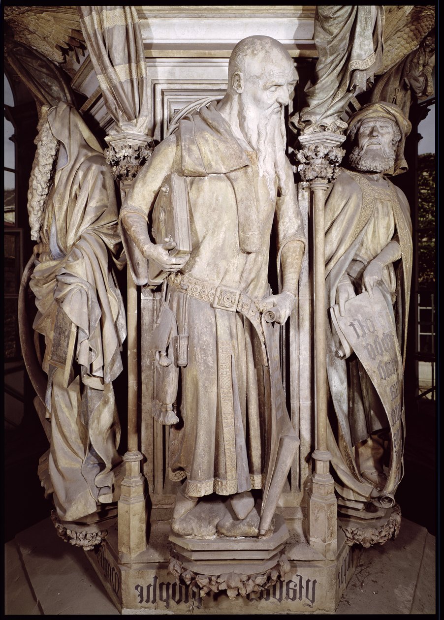 Der Mosesbrunnen: Jesaja (Detail) von Claus and Malouel, Jean Sluter