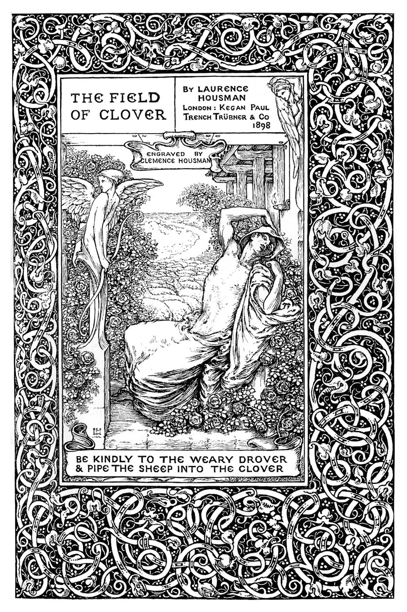 Titelseite zu The Field of Clover, 1899 von Clemence Housman