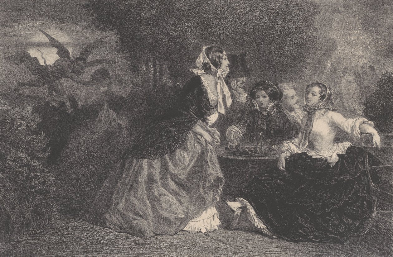 Die Töchter des Teufels Die Kreatur, ca. 1848-62 von Célestin Nanteuil