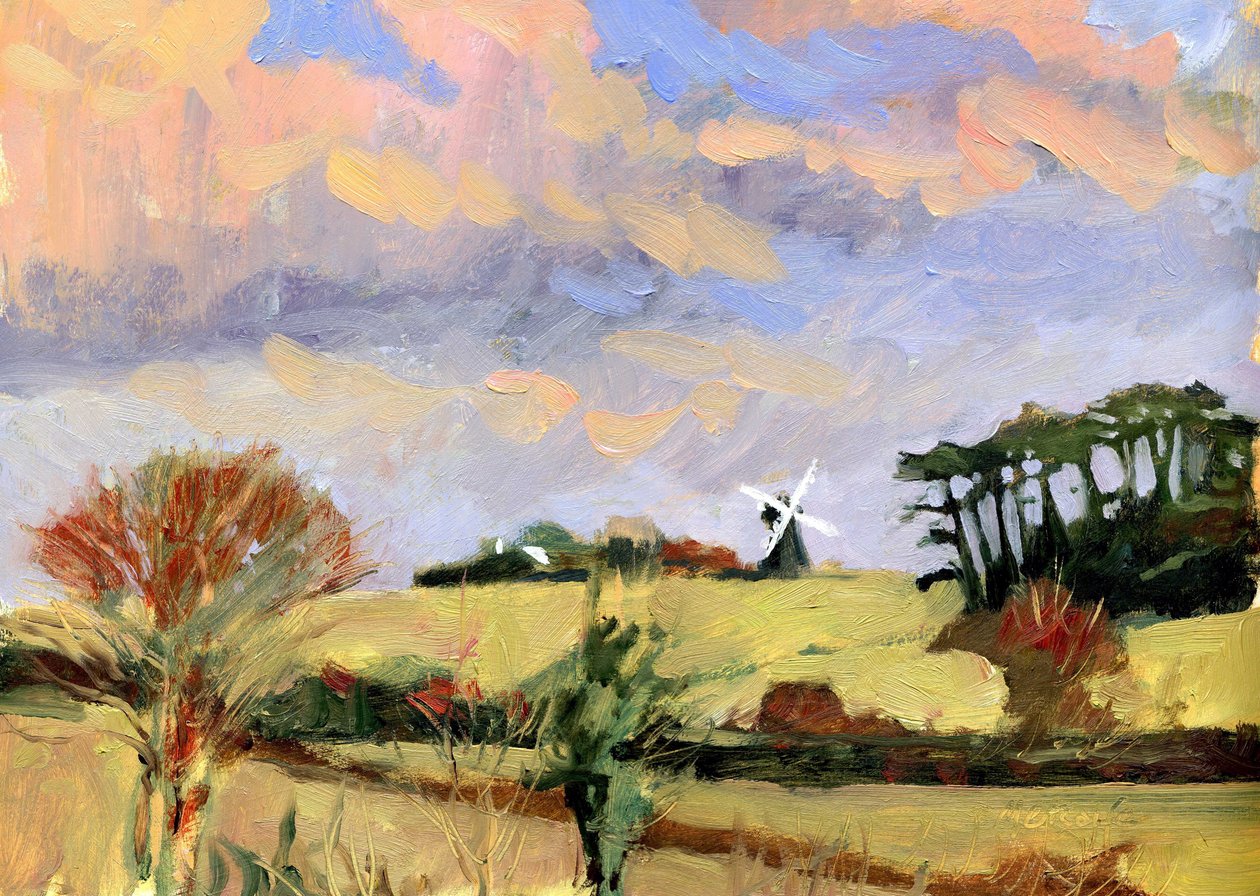 Abendwindmühle von Clive Metcalfe