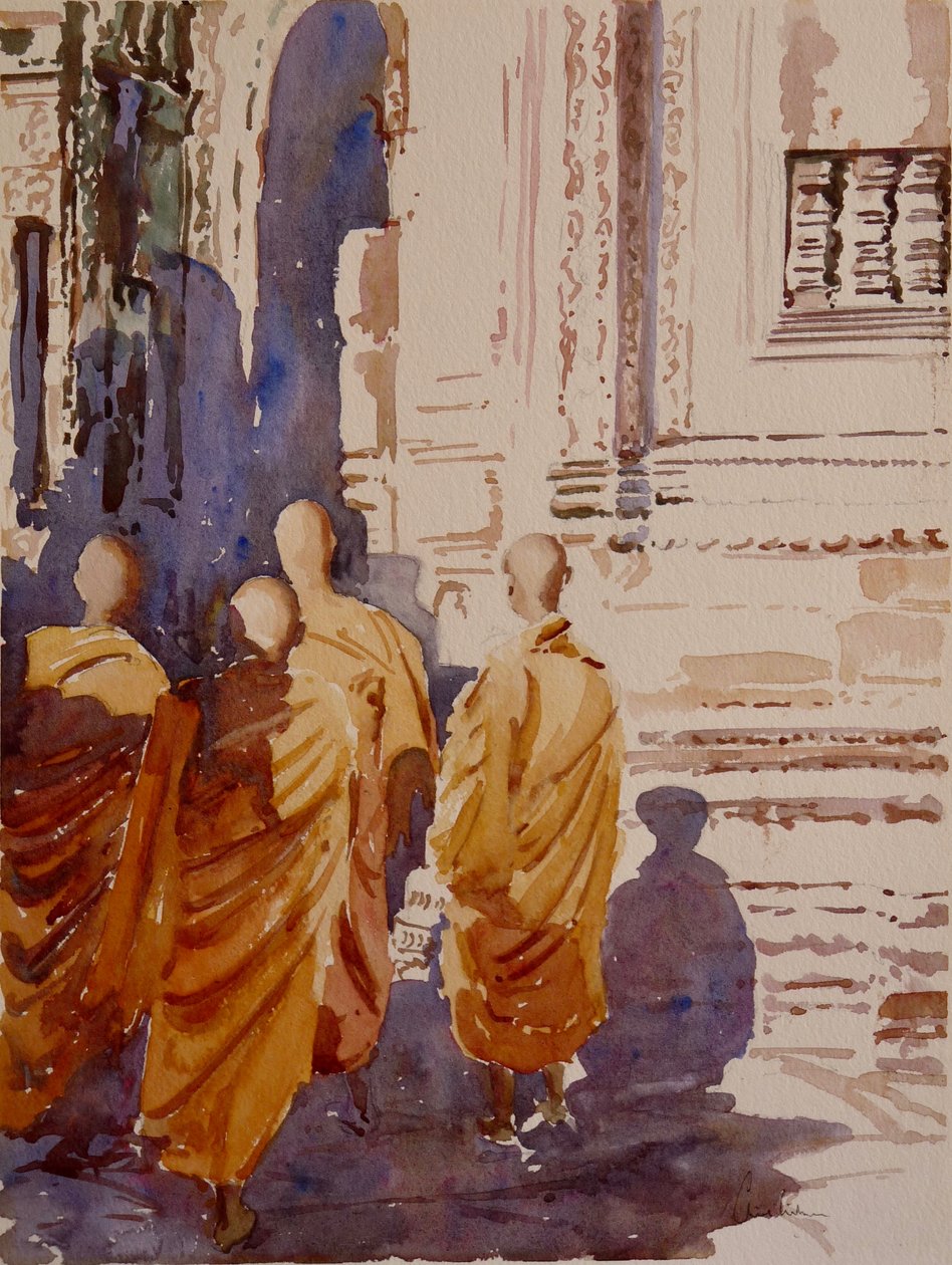 Bayon pm - der Spaziergang der Mönche von Clive Wilson