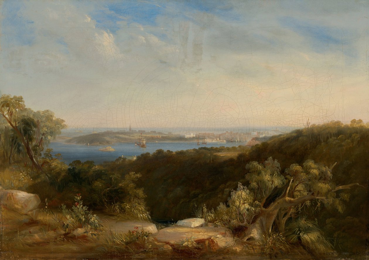 Blick auf den Sydney Harbour mit Sydney Cove von Conrad Martens
