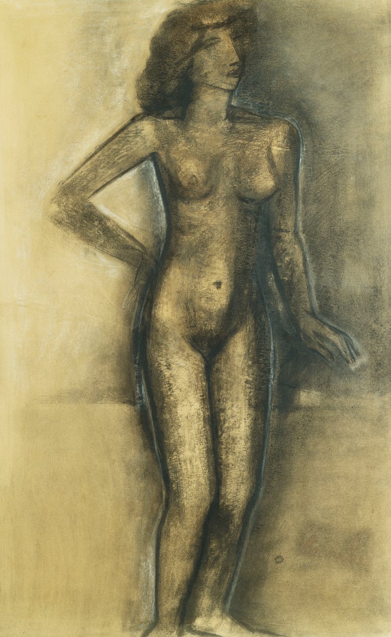 Stehender Akt, ca. 1945 von Constant Permeke