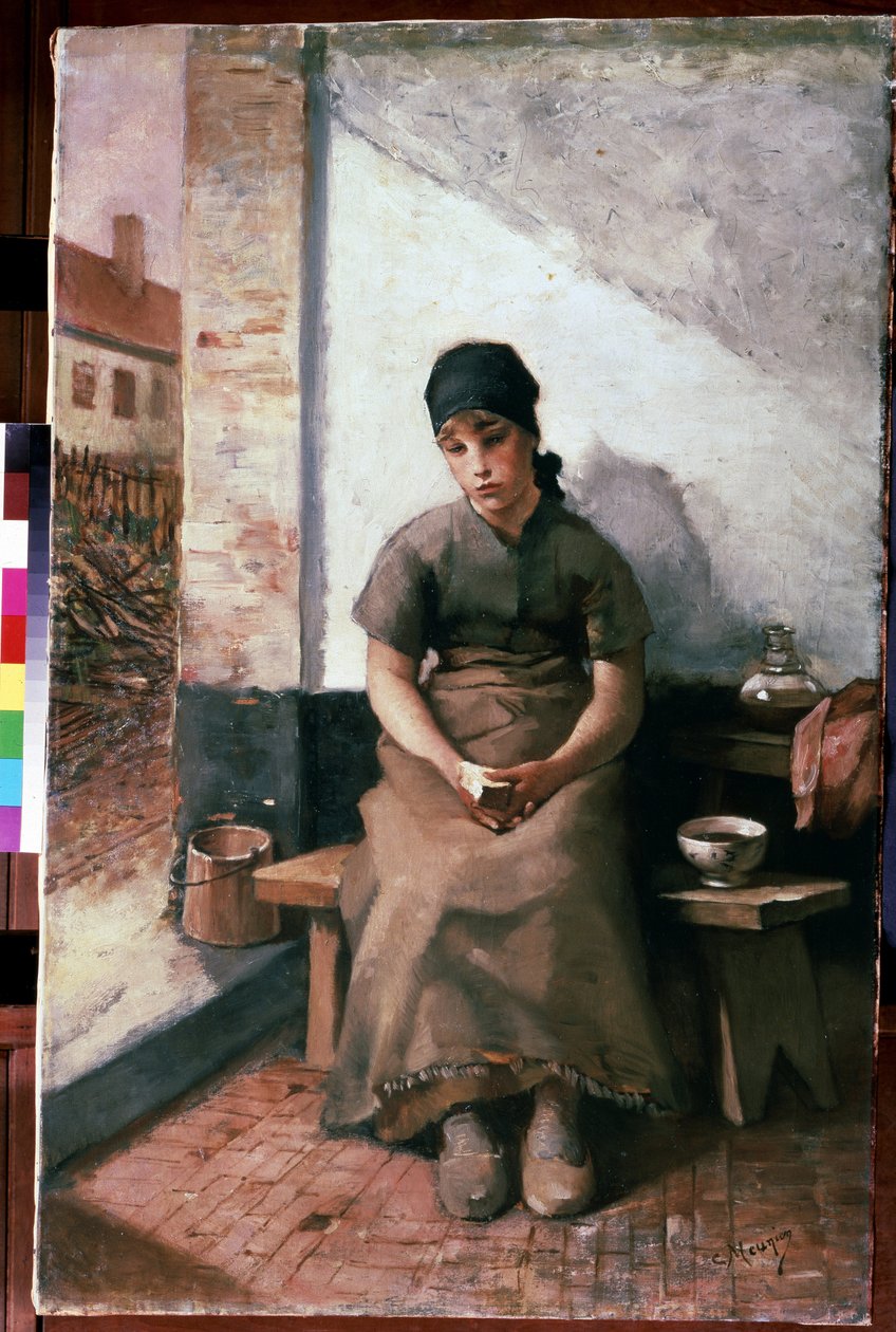 Frühstück einer Magd von Constantin Emile Meunier