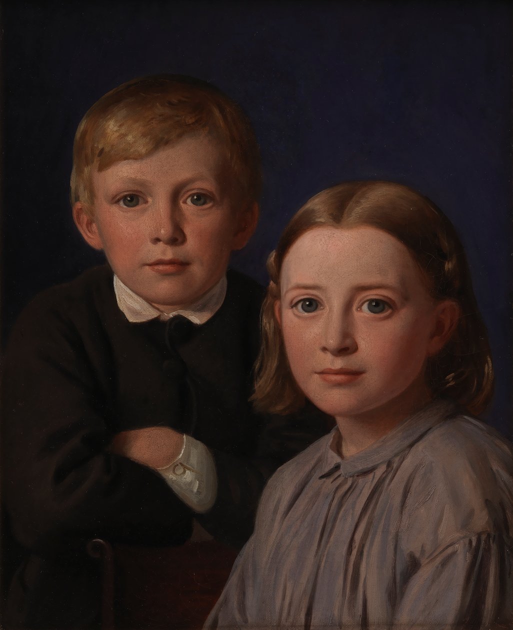 Jens Simmelkær Asmussen und Katrine Asmussen als Kinder von Constantin Hansen