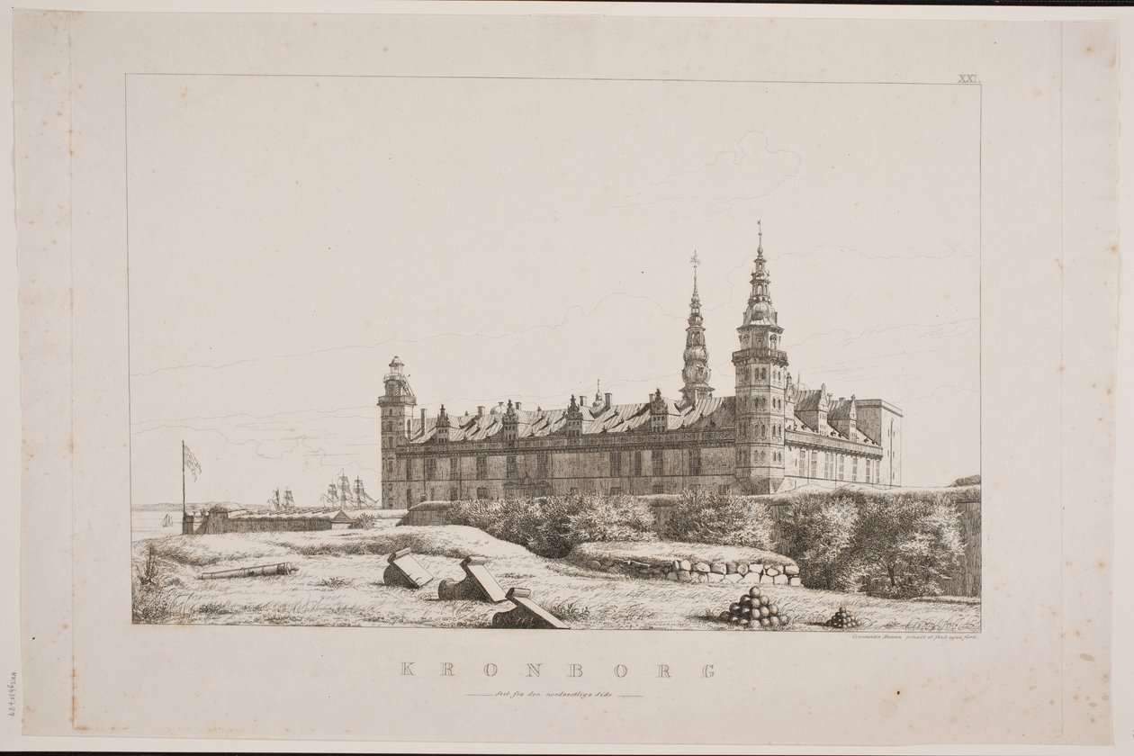 Kronborg von der Nordwestseite gesehen von Constantin Hansen