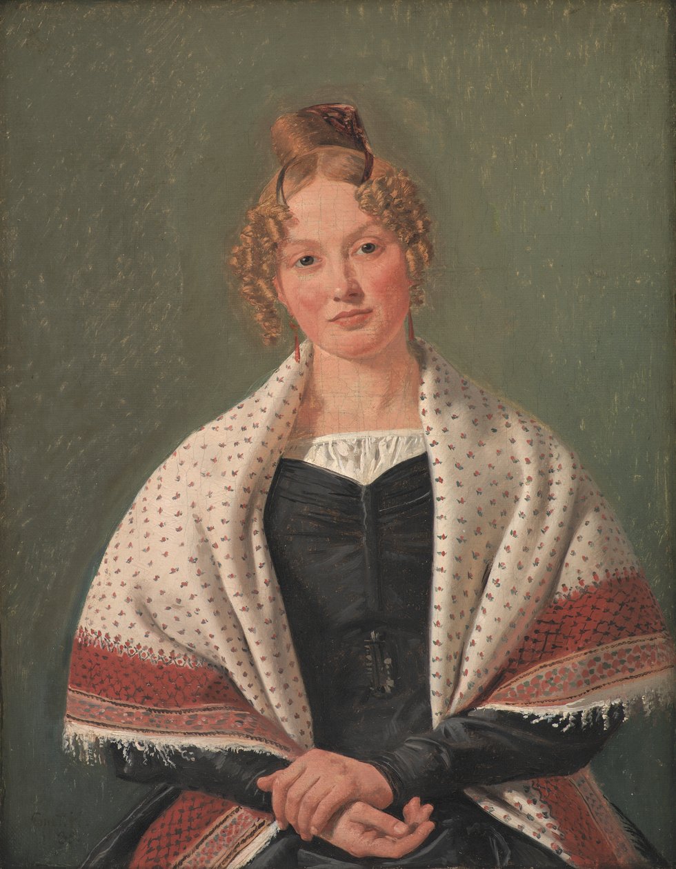 Porträt von Hanne Wanscher, geb. Wegener von Constantin Hansen