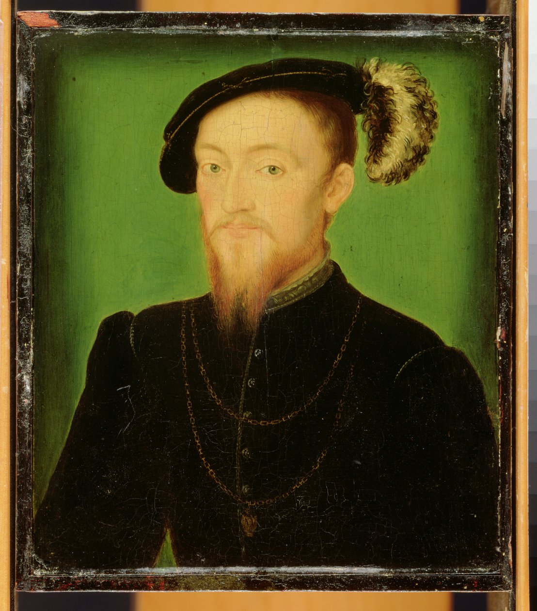 Mann mit Feder im Hut von Corneille de Lyon