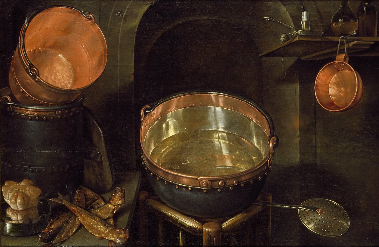 Stillleben mit Küchenutensilien, 17. Jahrhundert von Cornelis Jacobsz
