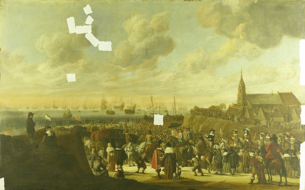 Die Abreise von Karl II. von England aus Scheveningen, 2. Juni 1660 von Cornelis Beelt