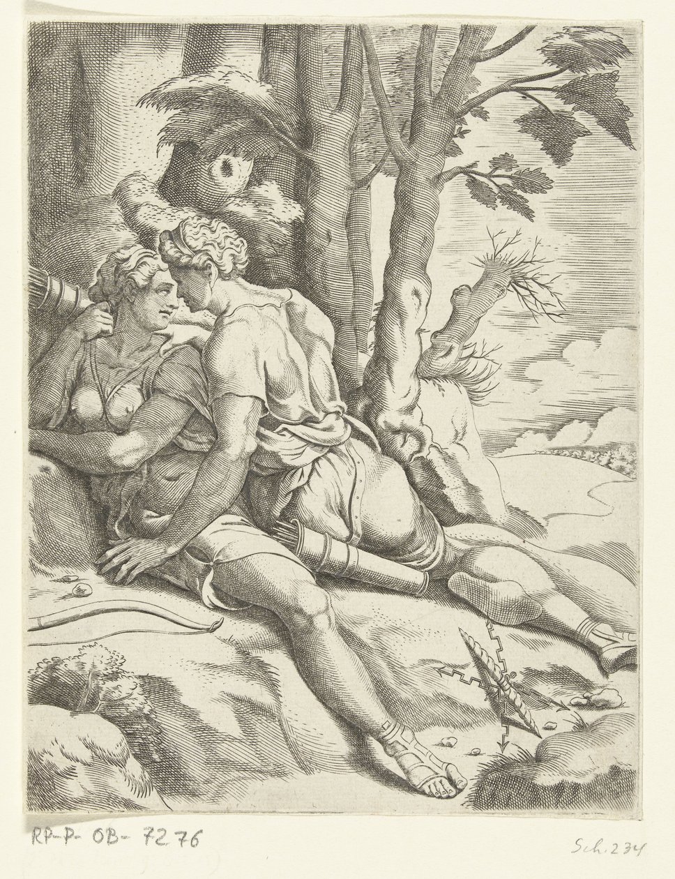 Jupiter und Kallisto von Cornelis Bos
