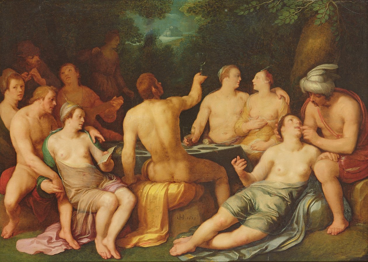 Die Verderbnis der Welt vor der Sintflut, 1619 von Cornelis Cornelisz van Haarlem