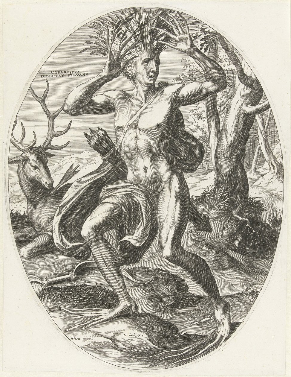 Kyparissos von Cornelis Cort