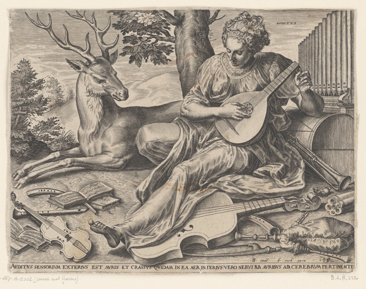 Das Gehör (De vijf zintuigen) von Cornelis Cort