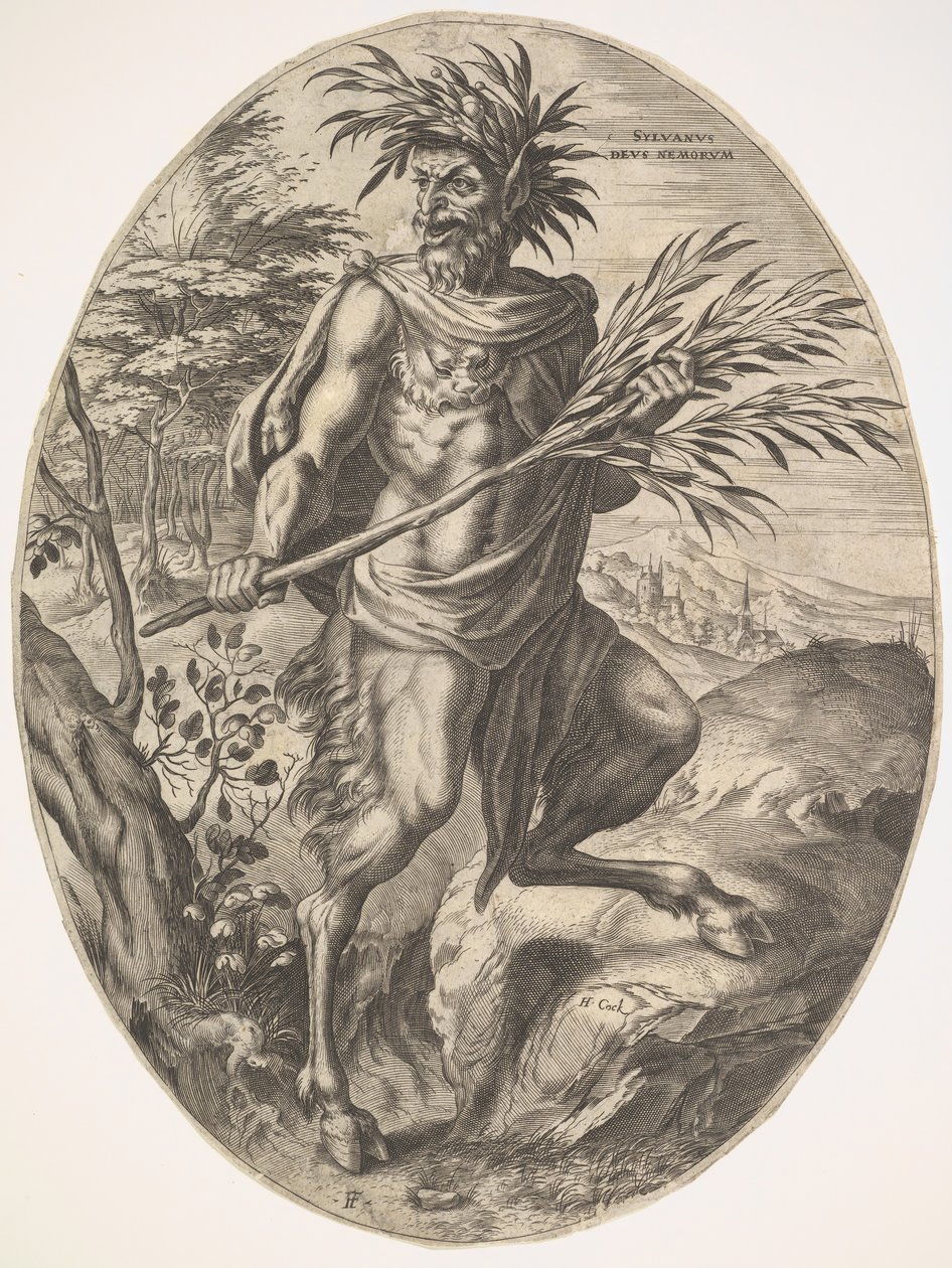 Sylvanus aus Die ländlichen Götter von Cornelis Cort