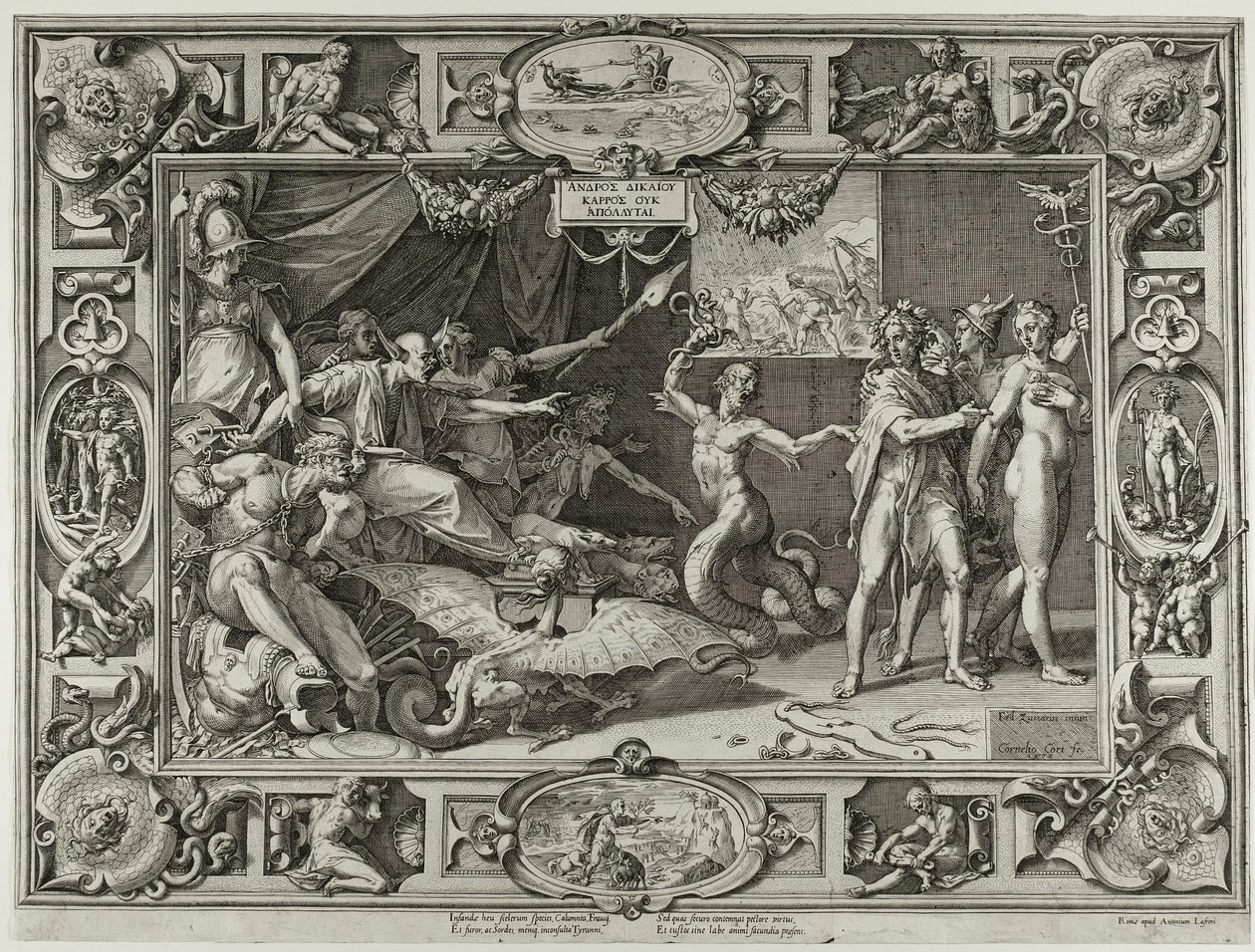 Die Verleumdung des Apelles von Cornelis Cort