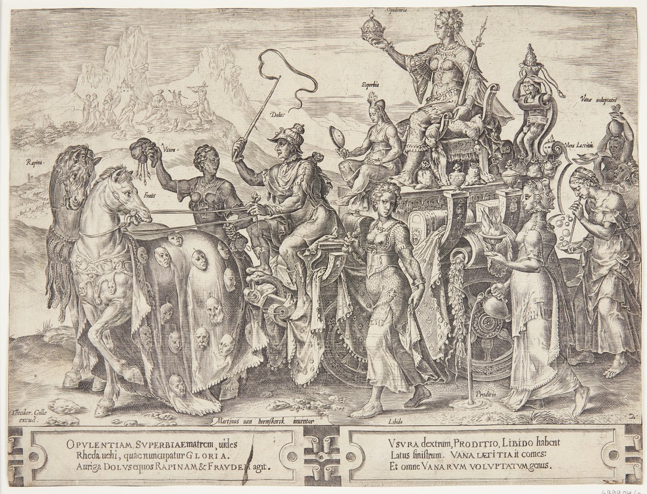 Der Triumph des Reichtums von Cornelis Cort