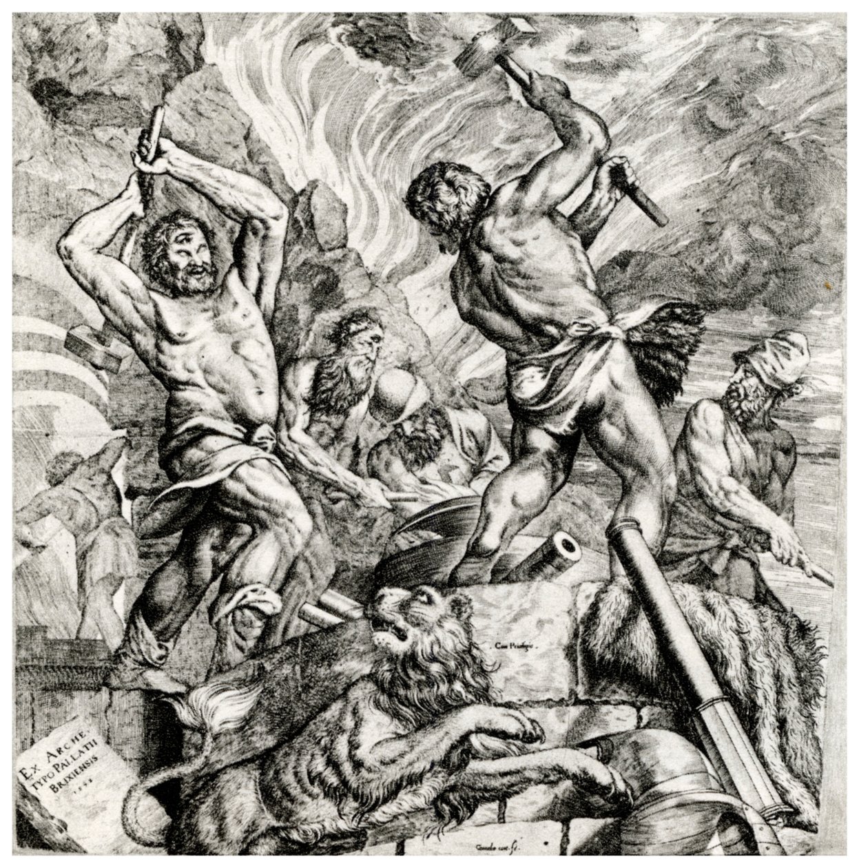 Vulkanschmiede von Cornelis Cort
