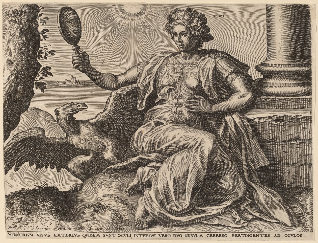 Visus von Cornelis Cort after Frans Floris I