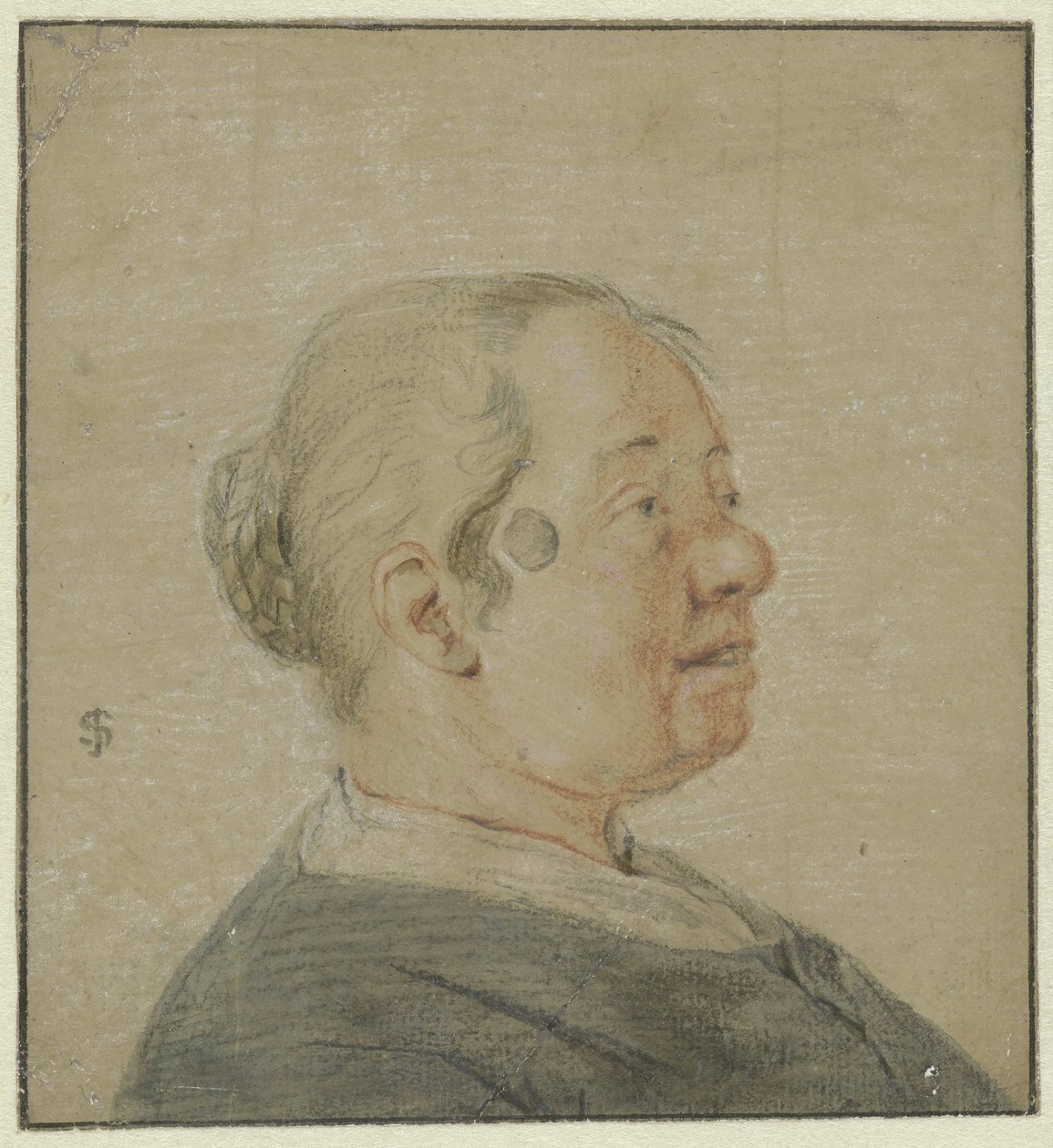 Büste einer Frau, nach rechts im Profil von Cornelis Dusart (possibly)
