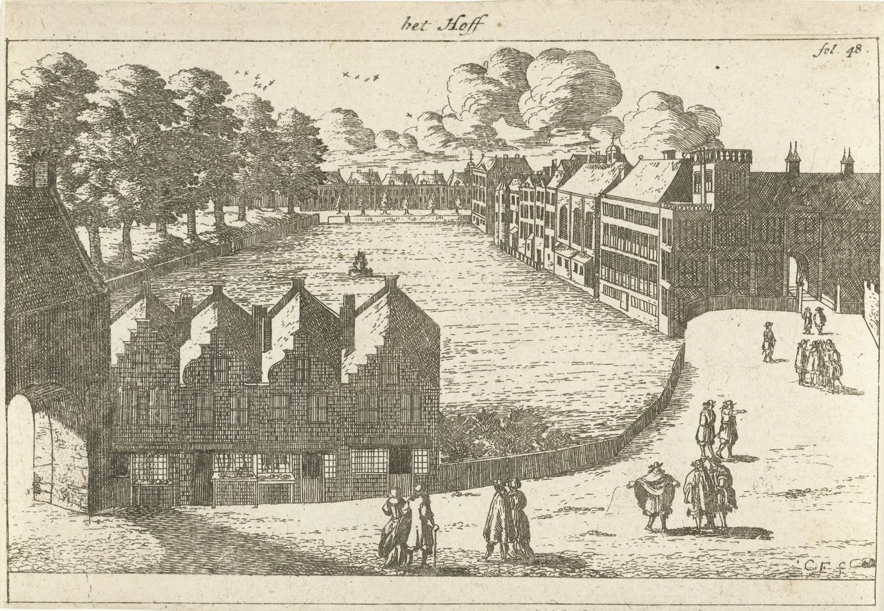 Ansicht des Buitenhofs von Cornelis Elandts