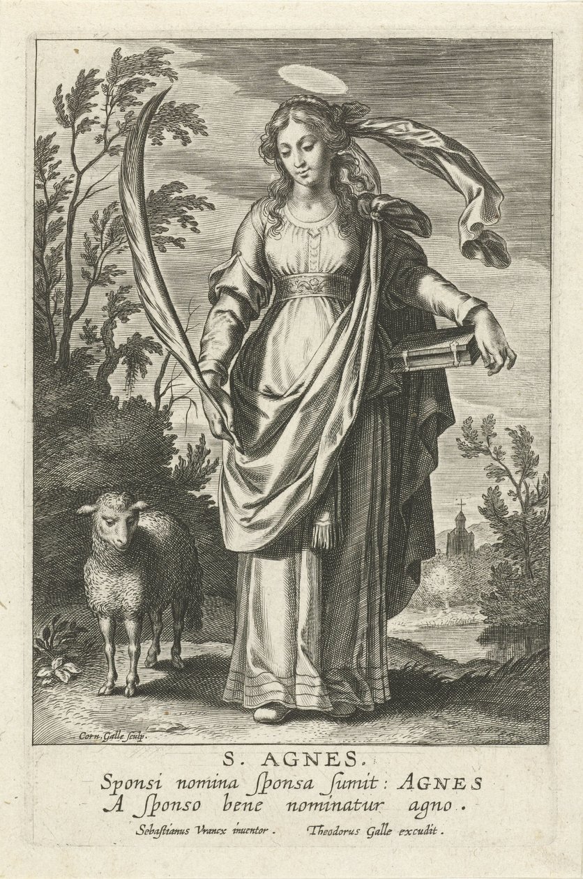 Heilige Agnes von Cornelis Galle (I)