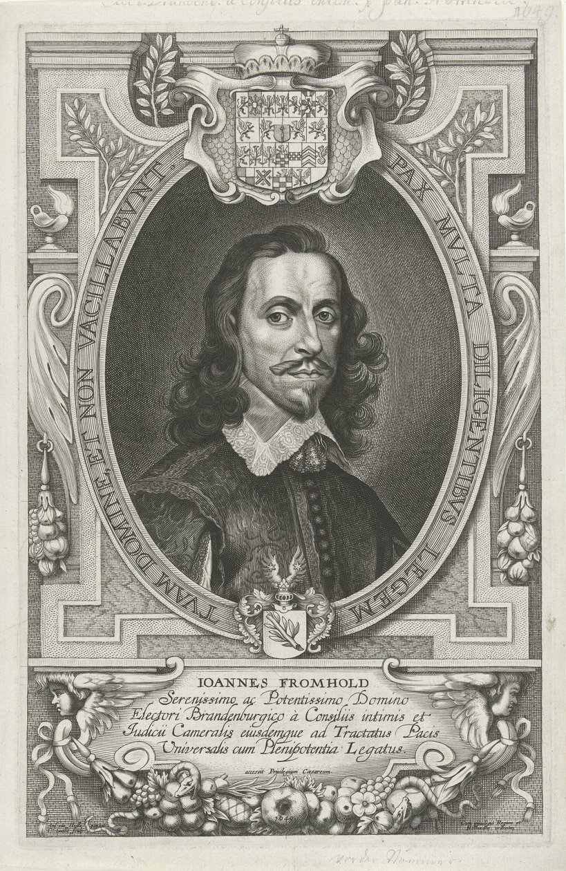 Porträt von Johann Fromhold von Cornelis Galle (II)