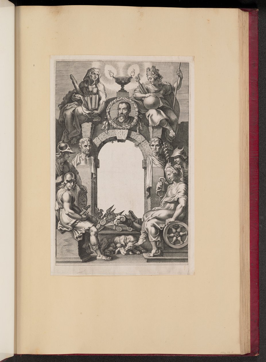 Titelseite für Justus Lipsius, Opera Omnia, I von Cornelis Galle I after Sir Peter Paul Rubens