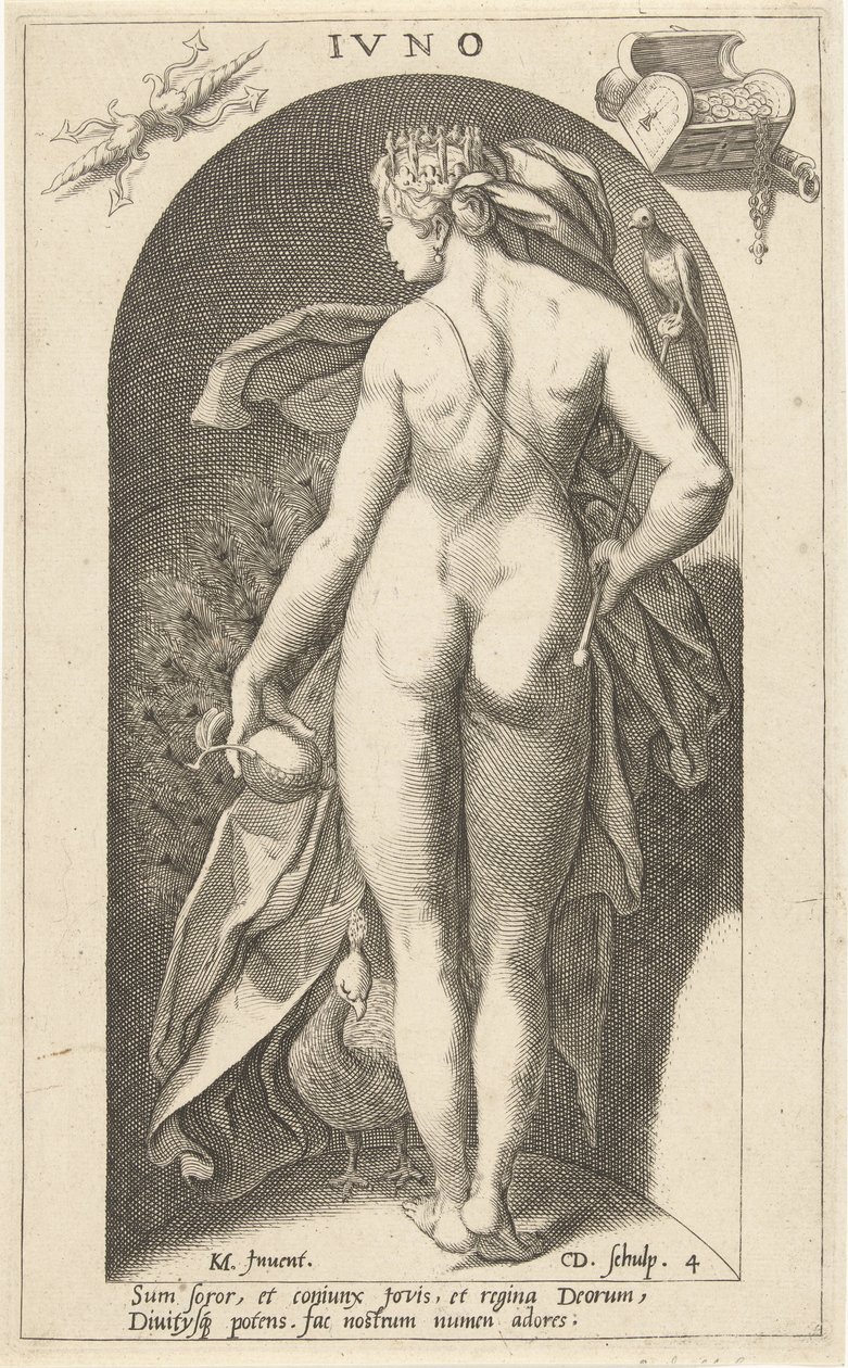 Juno mit Pfau von Cornelis Jacobsz. Drebbel