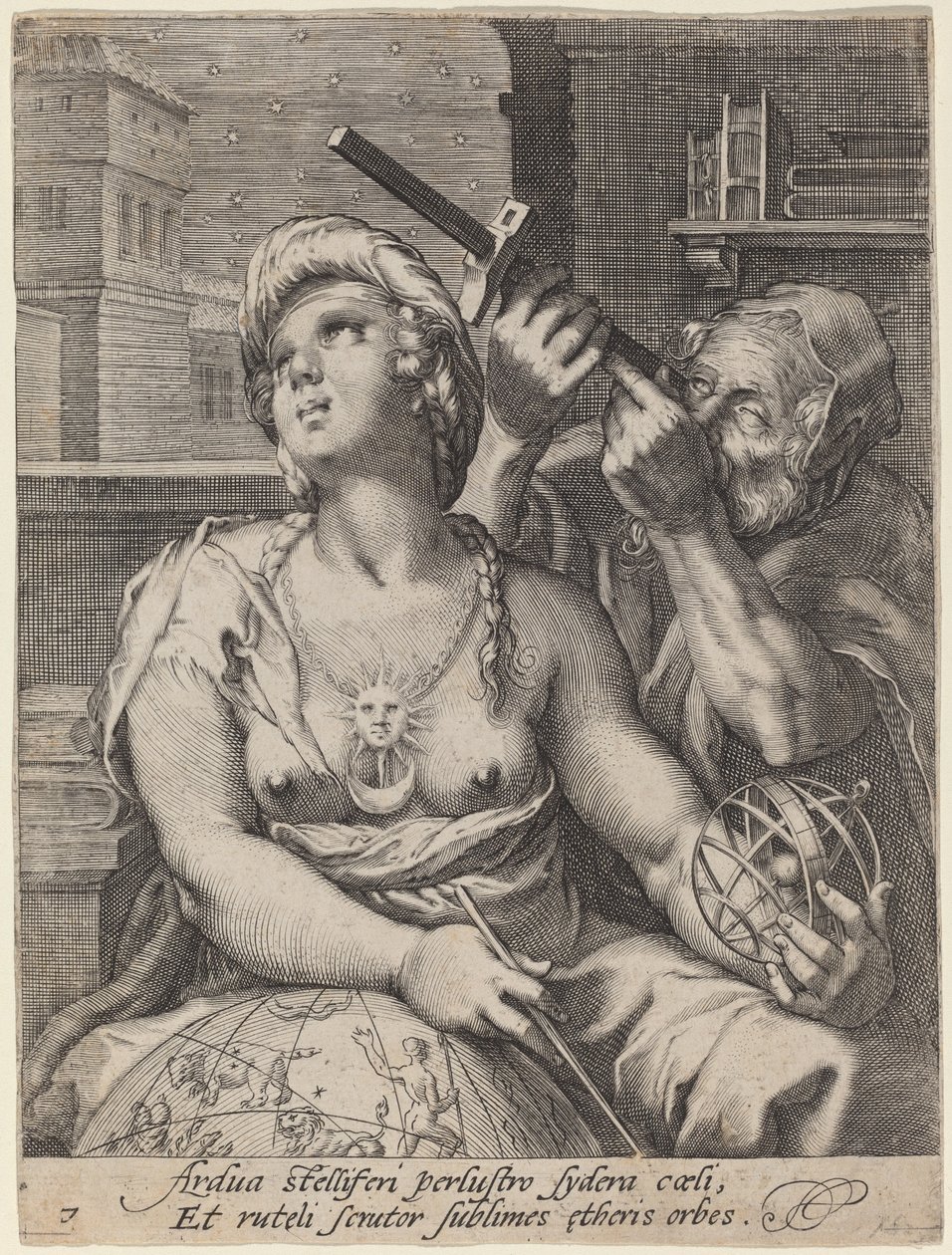 Astronomie von Cornelis Jacobsz Drebbel, after Hendrik Goltzius