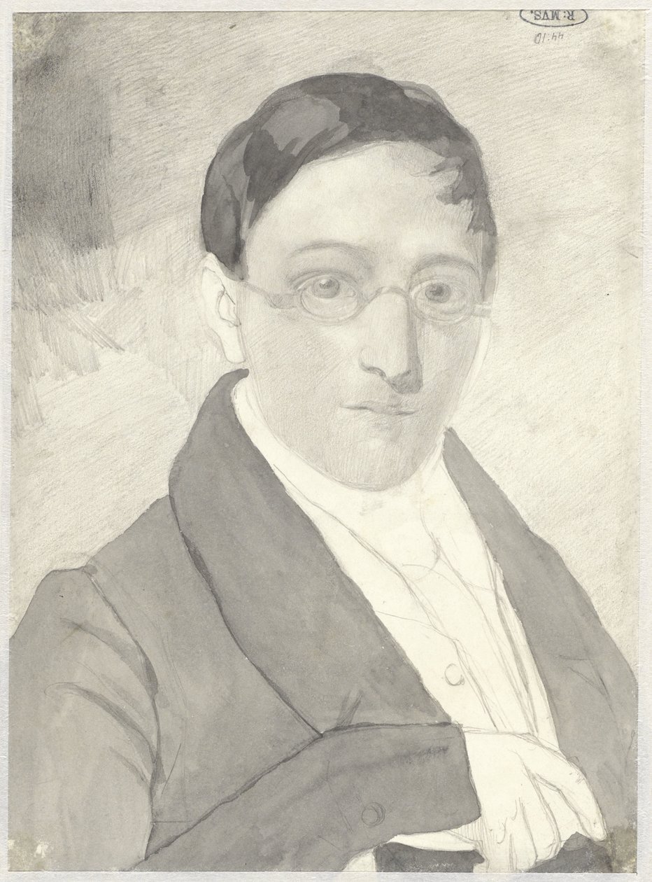 Porträt eines Herrn mit Brille von Cornelis Kruseman