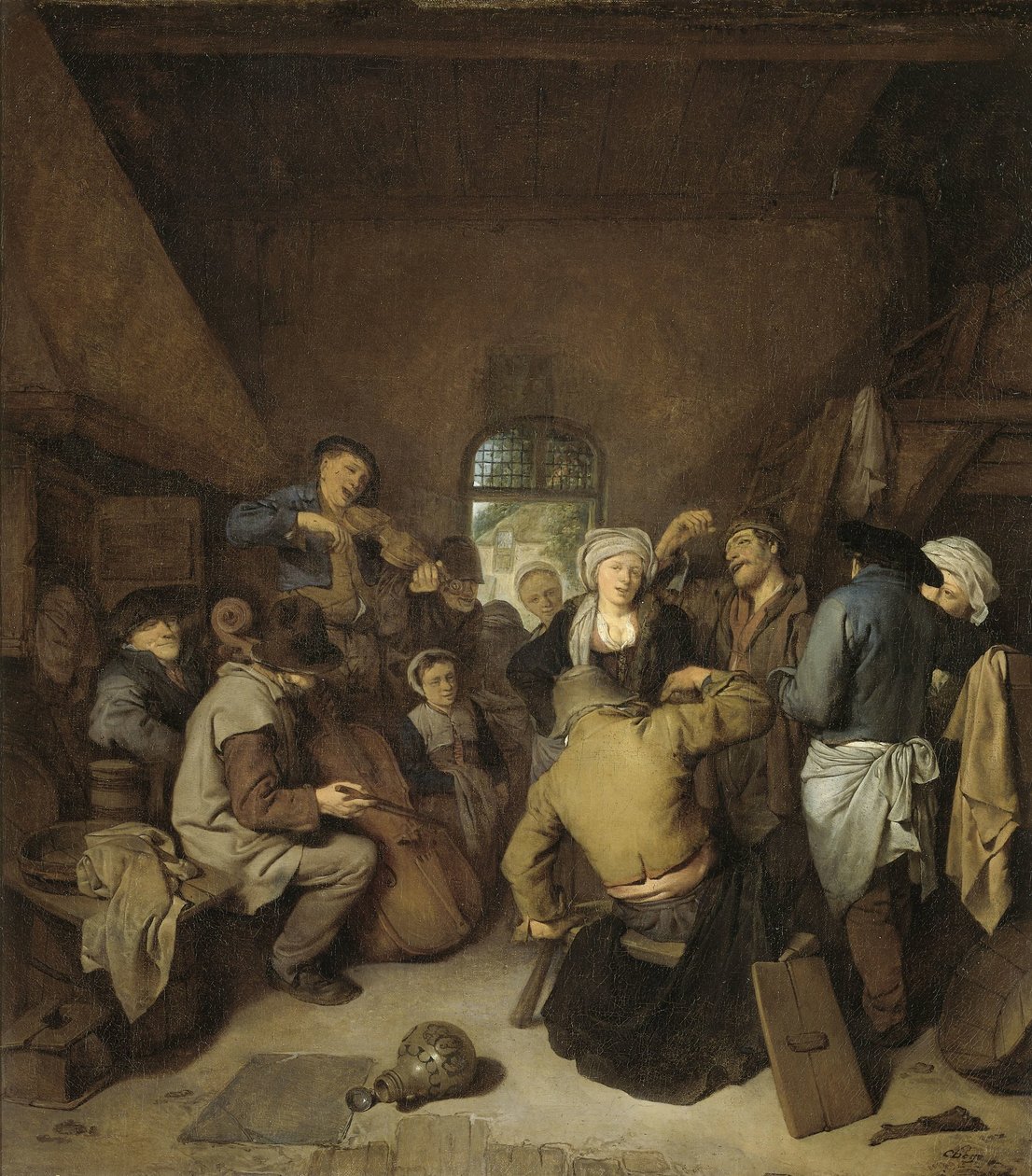 Bauern machen Musik und tanzen von Cornelis Pietersz. Bega