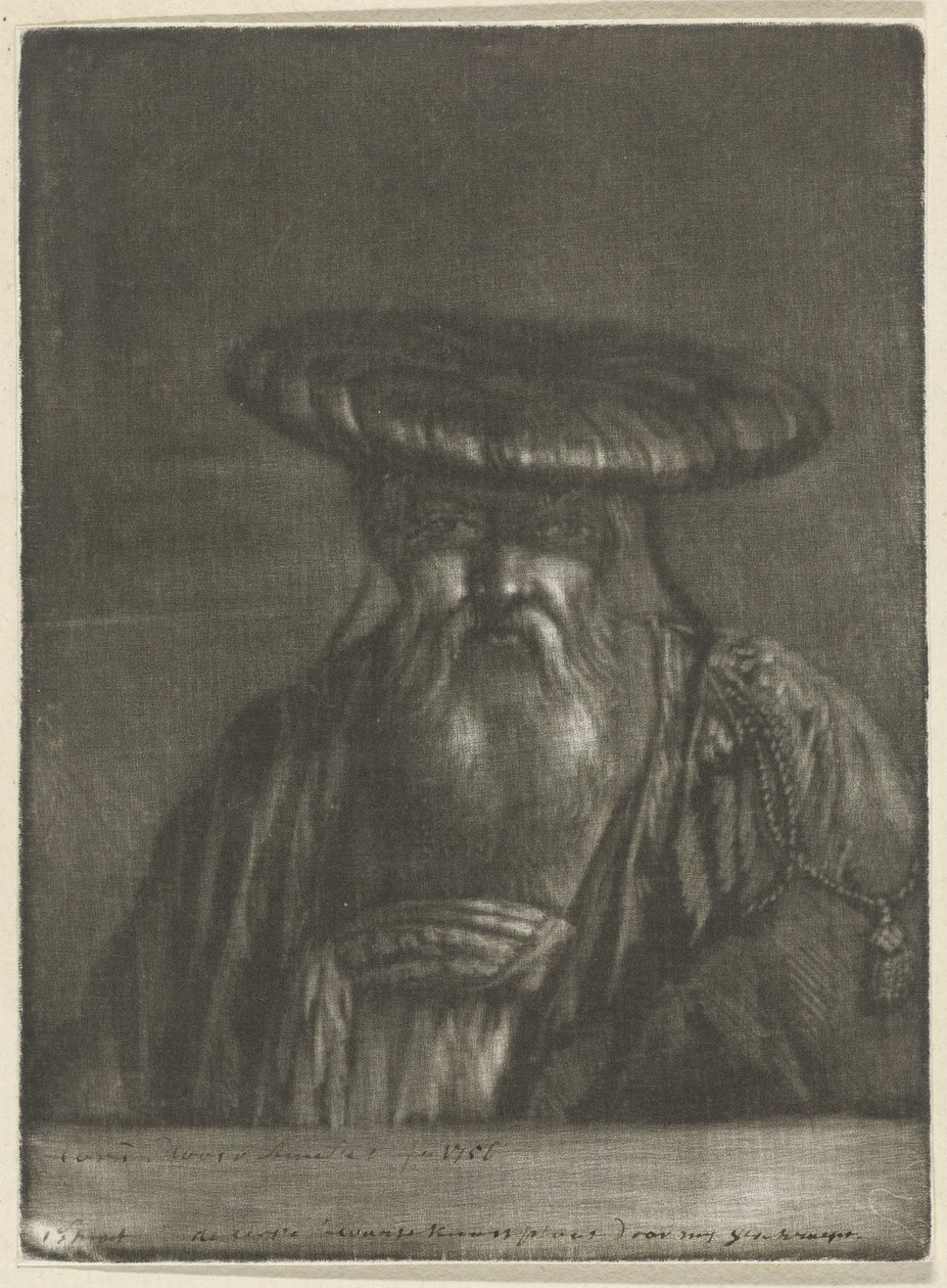 Orientalischer Mann von Cornelis Ploos van Amstel (signed by artist)