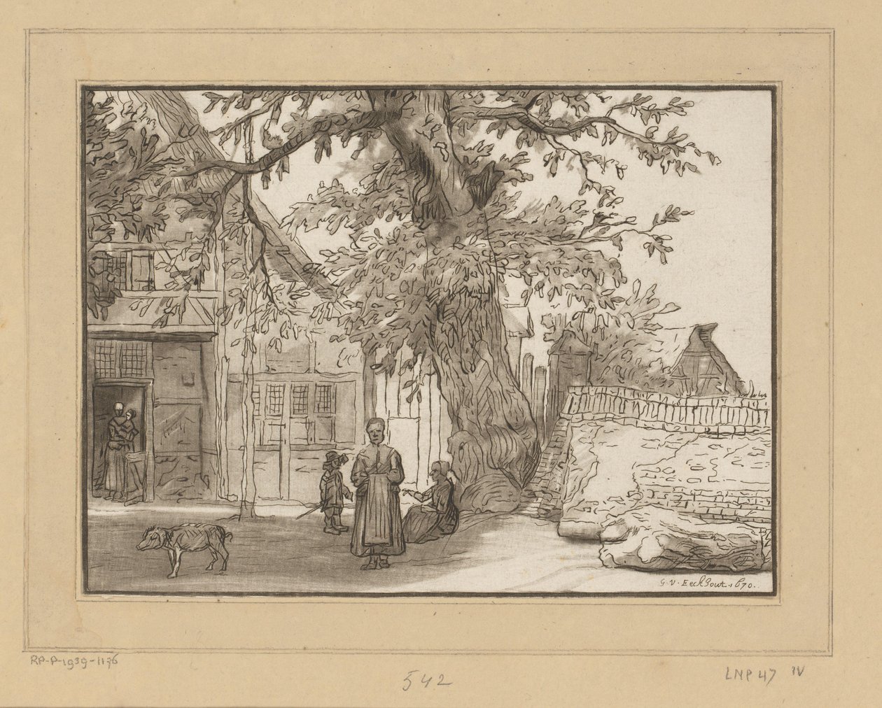 Gasthaus in Anrath von Cornelis Ploos van Amstel