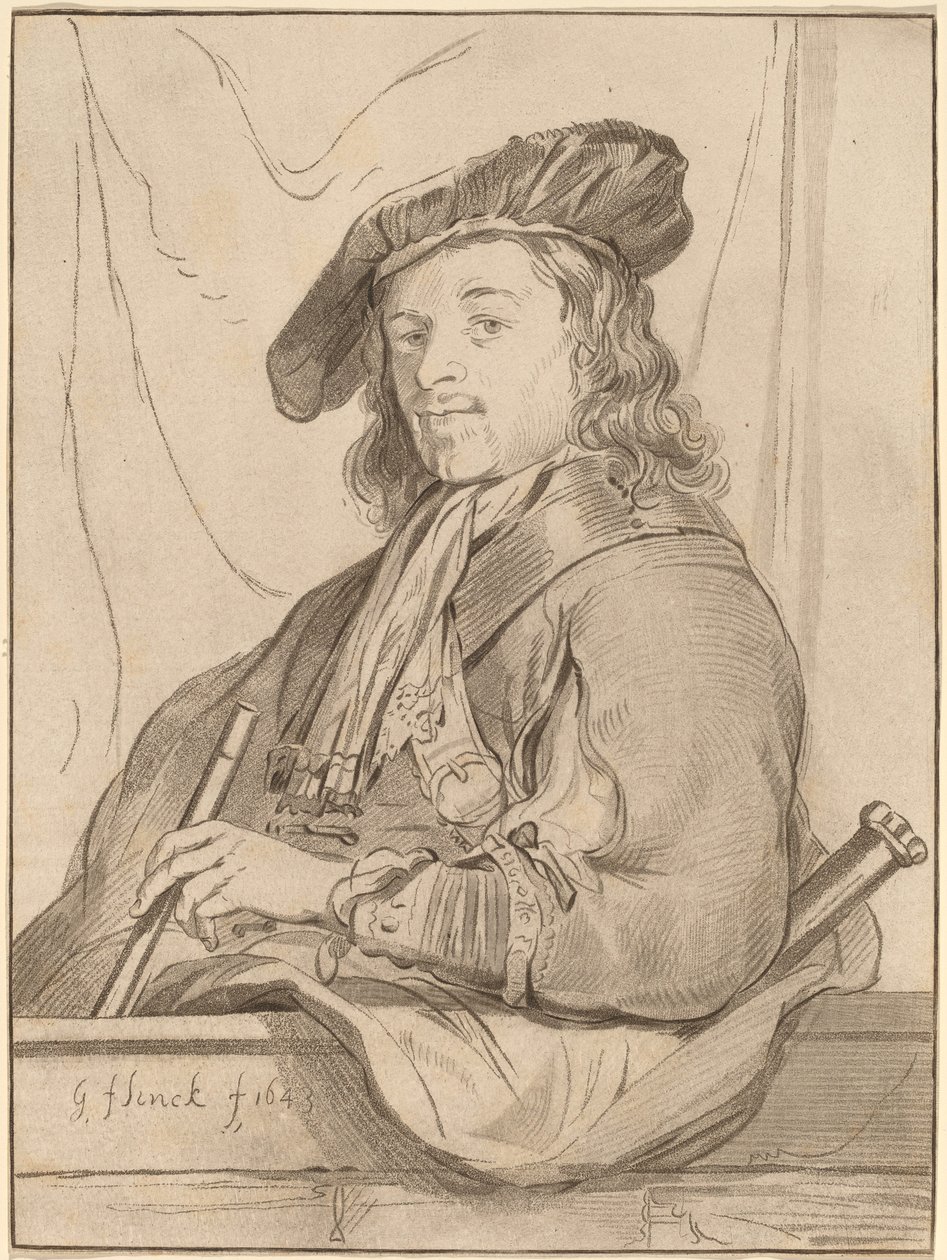 Mann an der Brüstung von Cornelis Ploos van Amstel