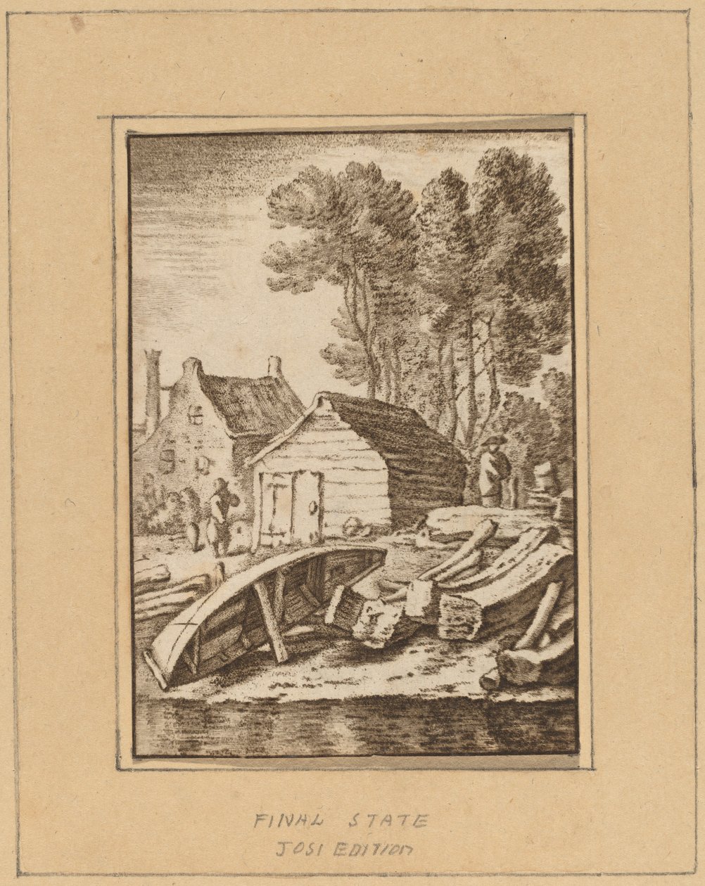 Werft von Cornelis Ploos van Amstel after Herman Saftleven