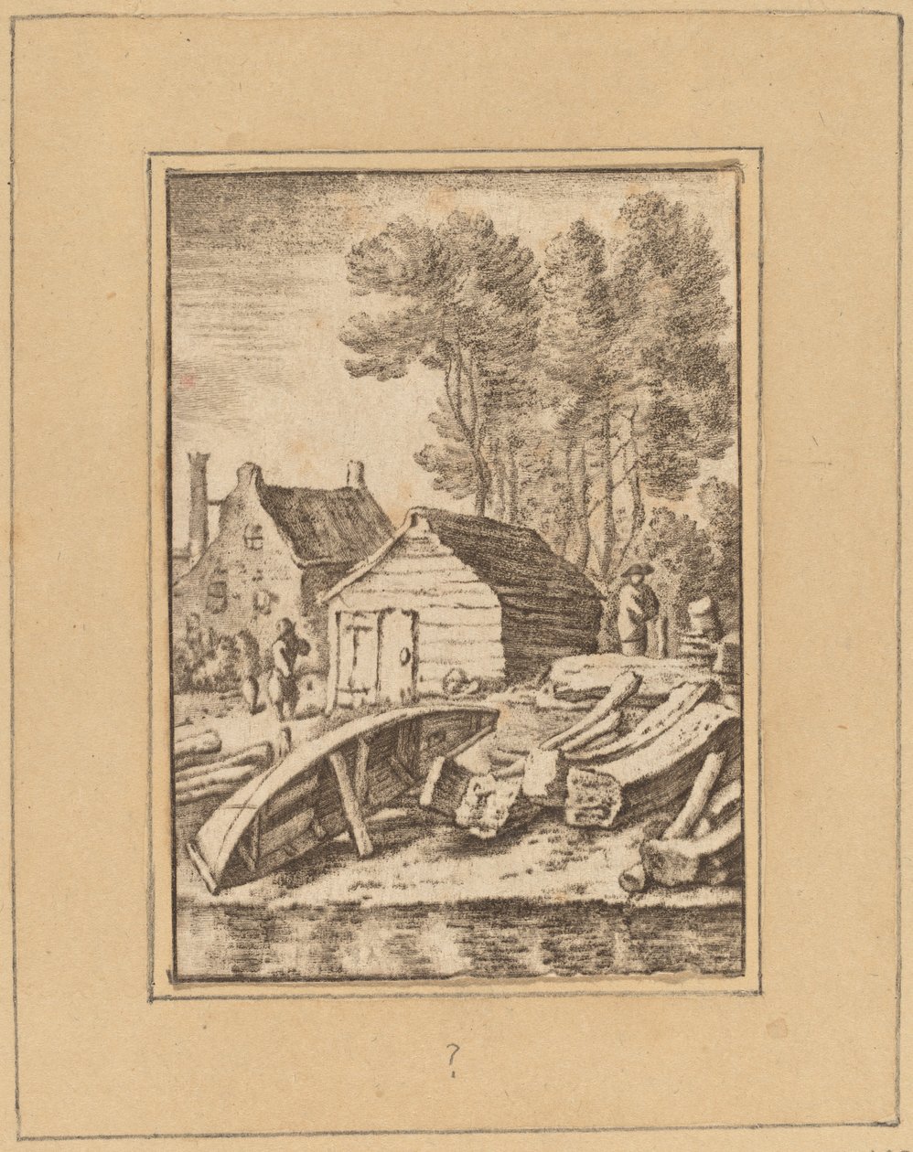 Werft von Cornelis Ploos van Amstel after Herman Saftleven