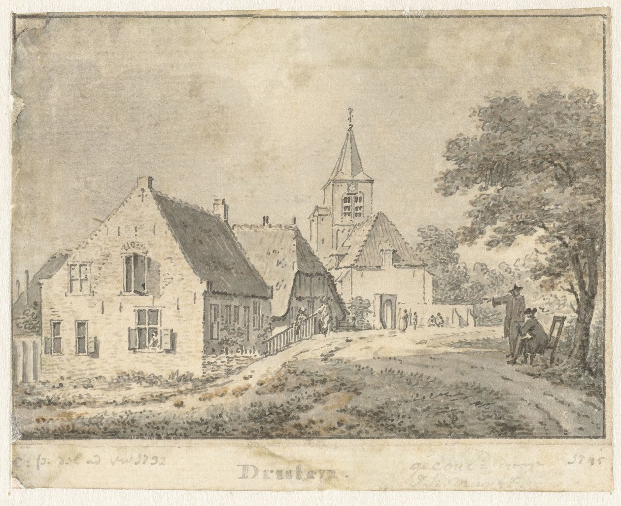 Ansicht von Druten von Cornelis Pronk