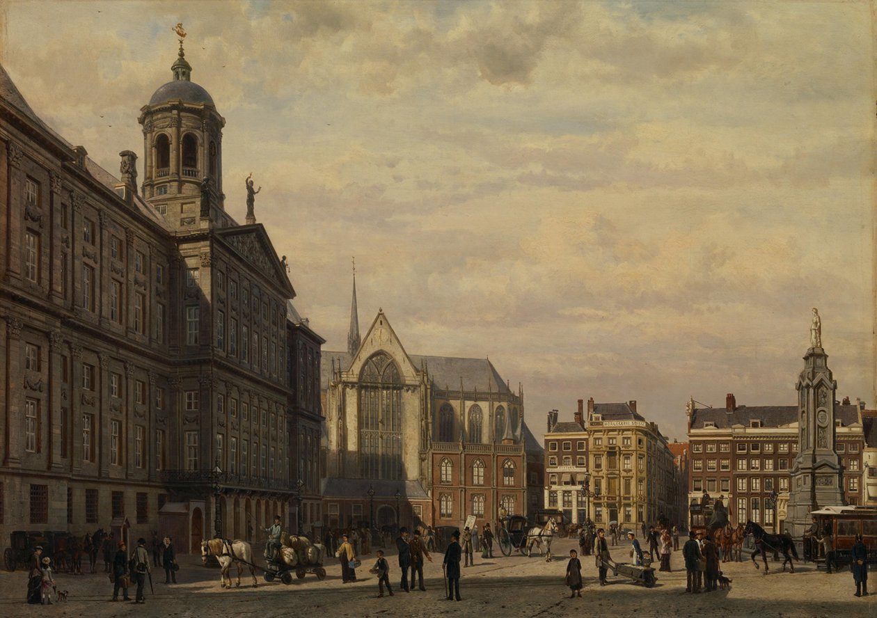 Der Dam im Sommer von Cornelis Springer